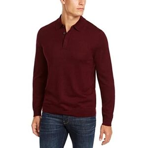 TASSO ELBA 100% Cashmere Collared Sweater